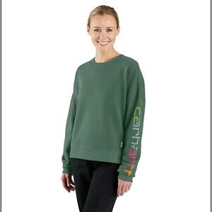 Carhartt Forest Green Loose Fit Women’s Sweatshirt